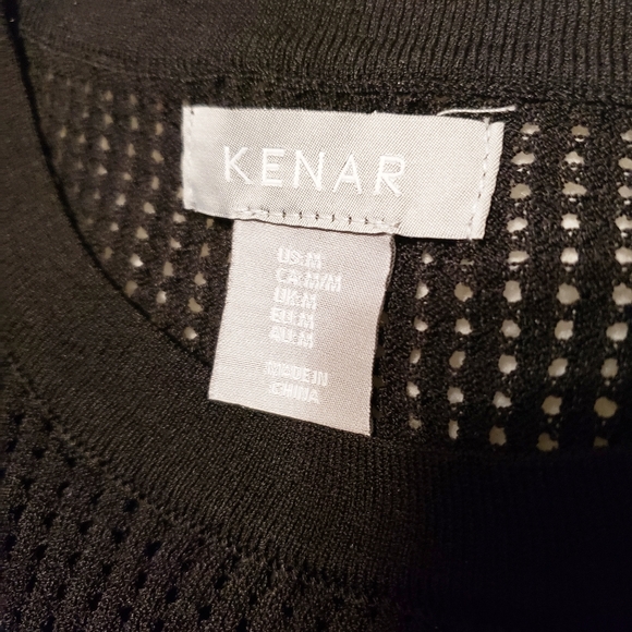 Y2k SEMI-SHEER MESH KNIT SHORT SLEEVE STRETCH BLA… - Picture 7 of 7